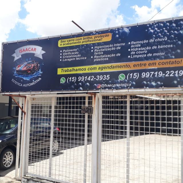 Fachada da Isaacar Estética Automotiva