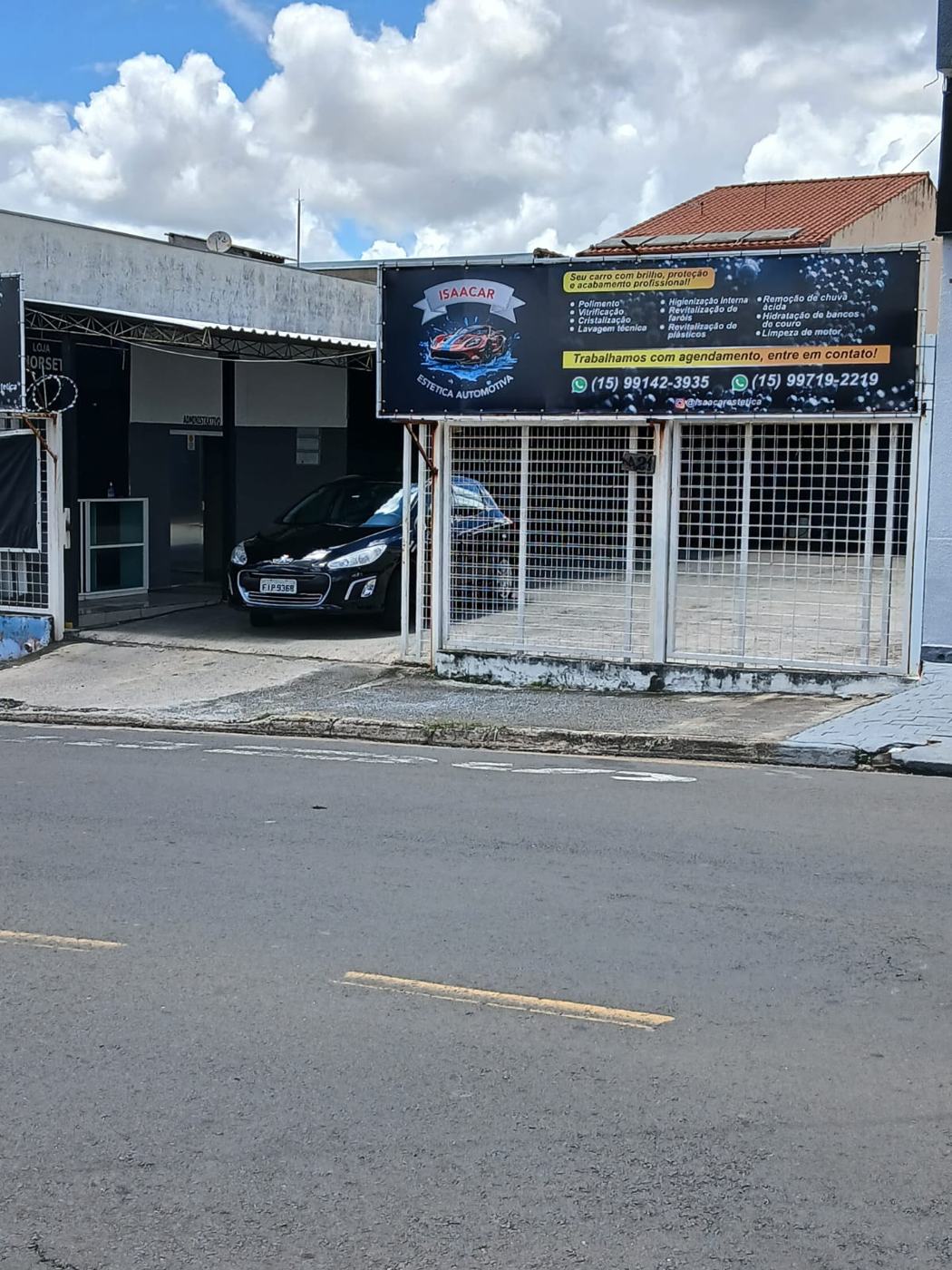 Fachada da Isaacar Estética Automotiva